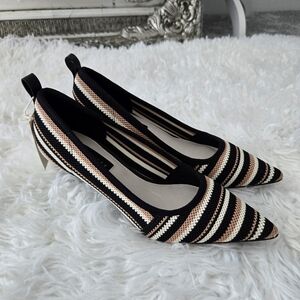 Sanctuary Pep It Up Striped Pumps. Color: BLACK MILK. Size 6.5. New no box.Tex